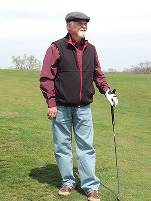 John Mabry on golf course.