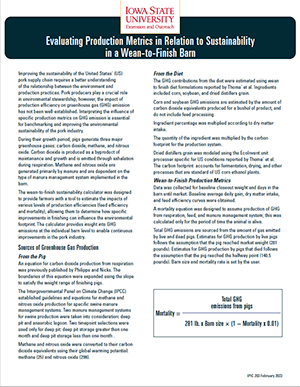 sustainability metrics factsheet.