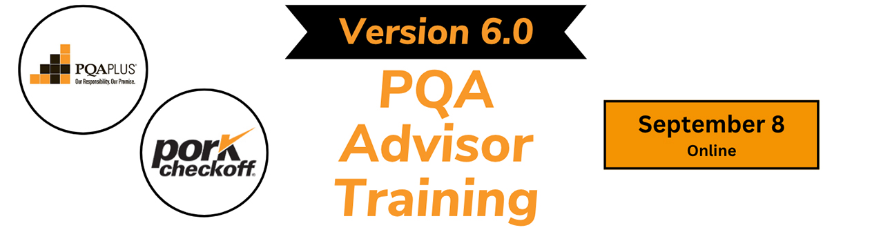 PQA Advisor Training Date September 8.